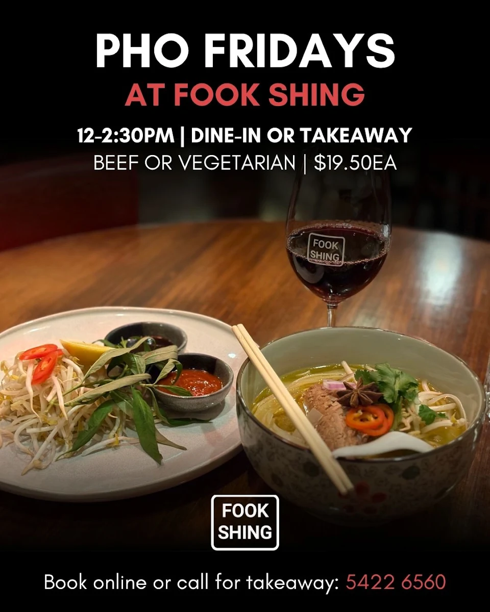 Menu, Fook Shing