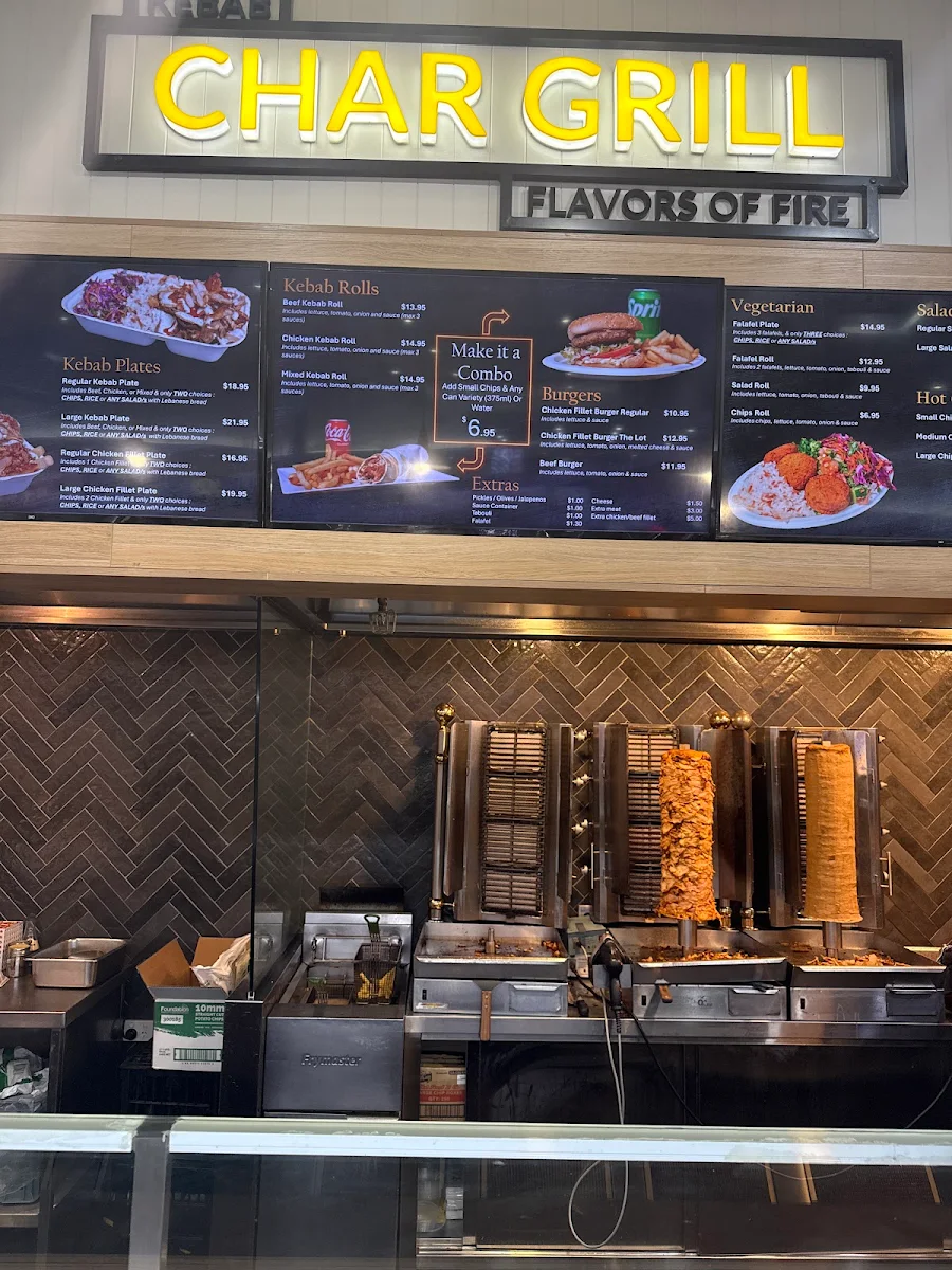 Menu, Char Grill Kebabs Merrylands
