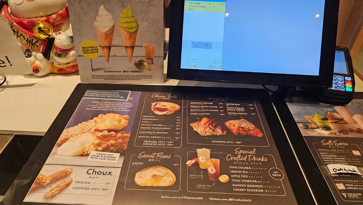 Menu, KURIMU x Hokkaido Baked Cheese Tart Doncaster