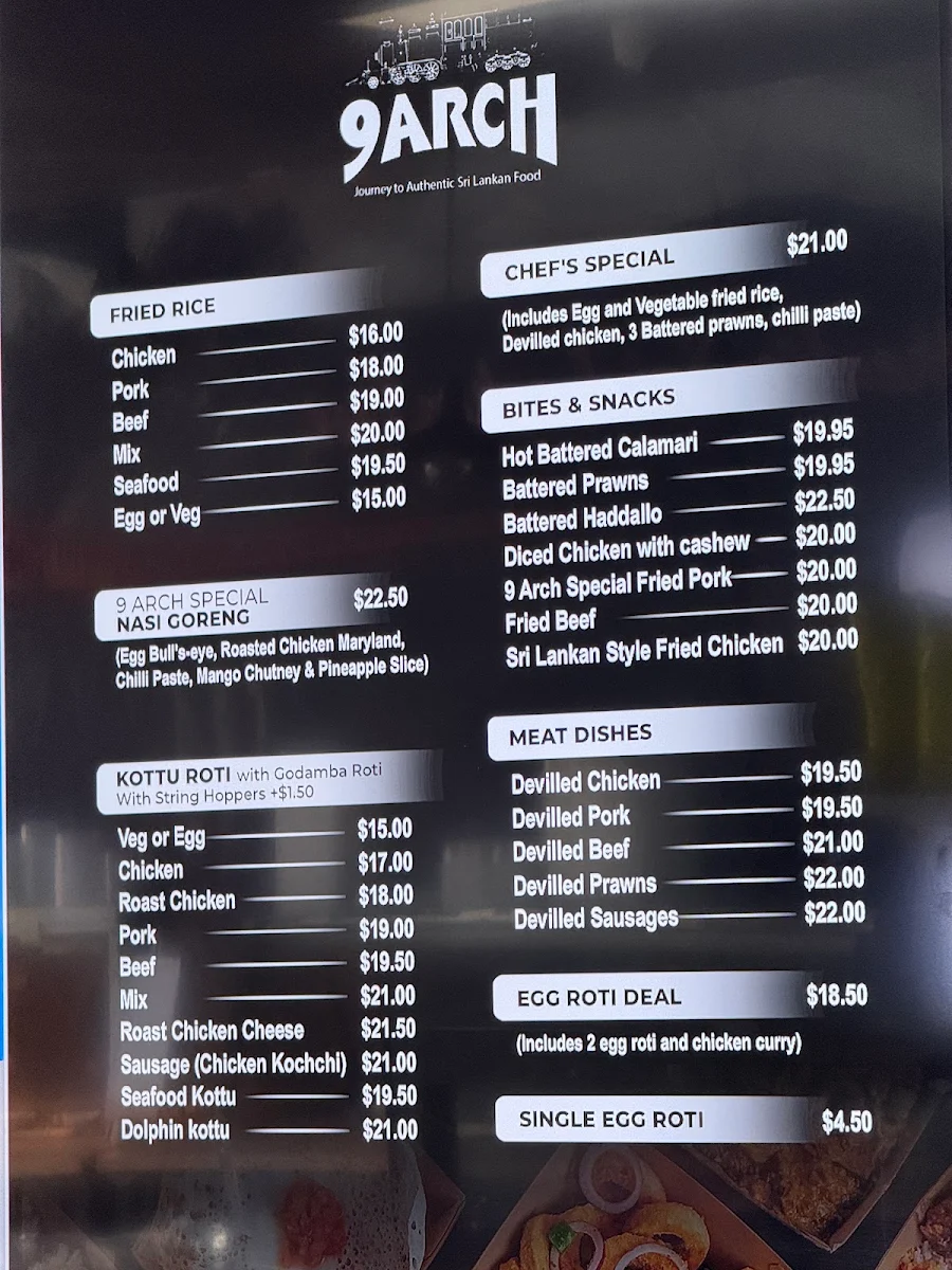 Menu, 9 ARCH