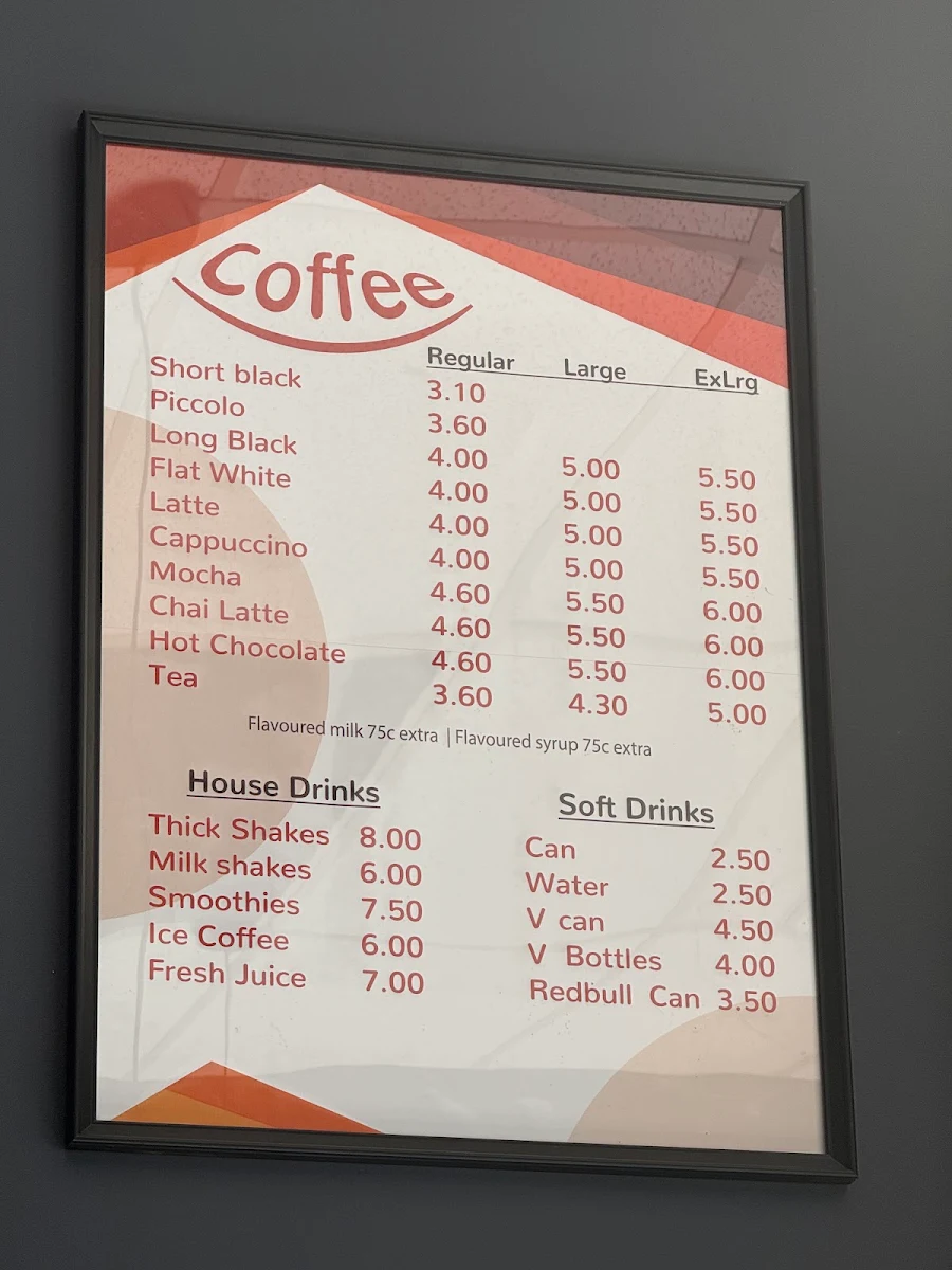 Menu, Halal Food Treasure Cafe