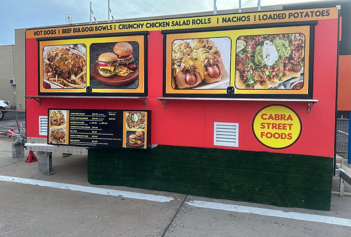 Menu, Cabra Street Food & Burgers