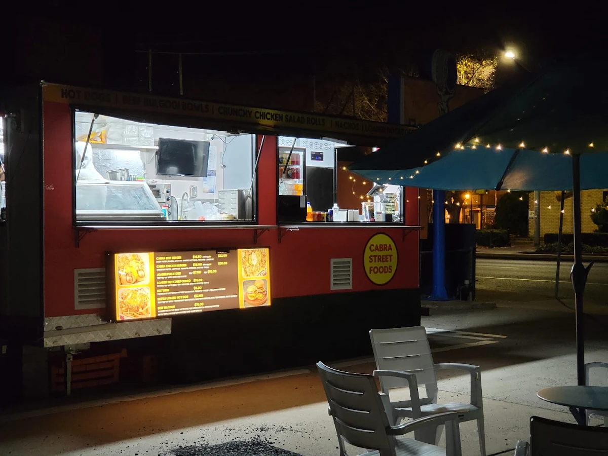 Menu, Cabra Street Food & Burgers