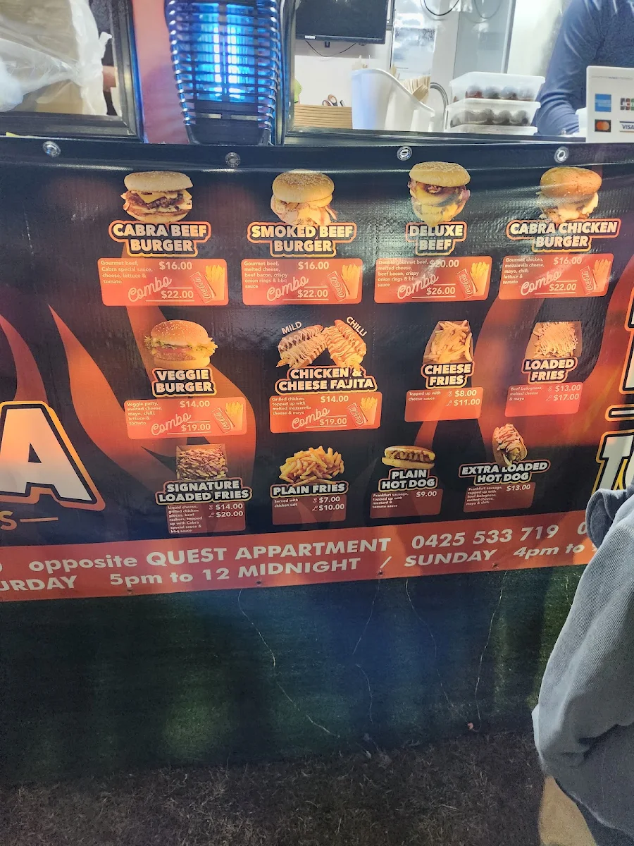 Vibe, Cabra Street Food & Burgers