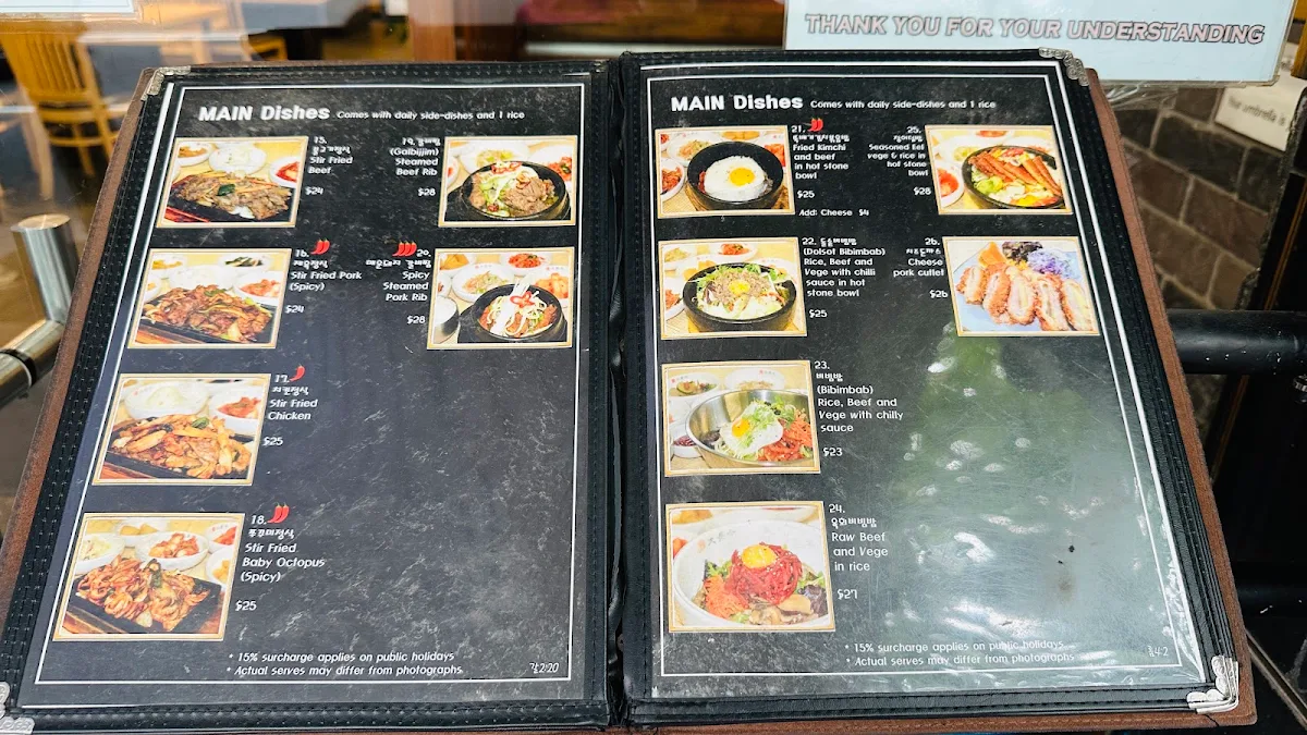 Menu, Dae Jang Kum