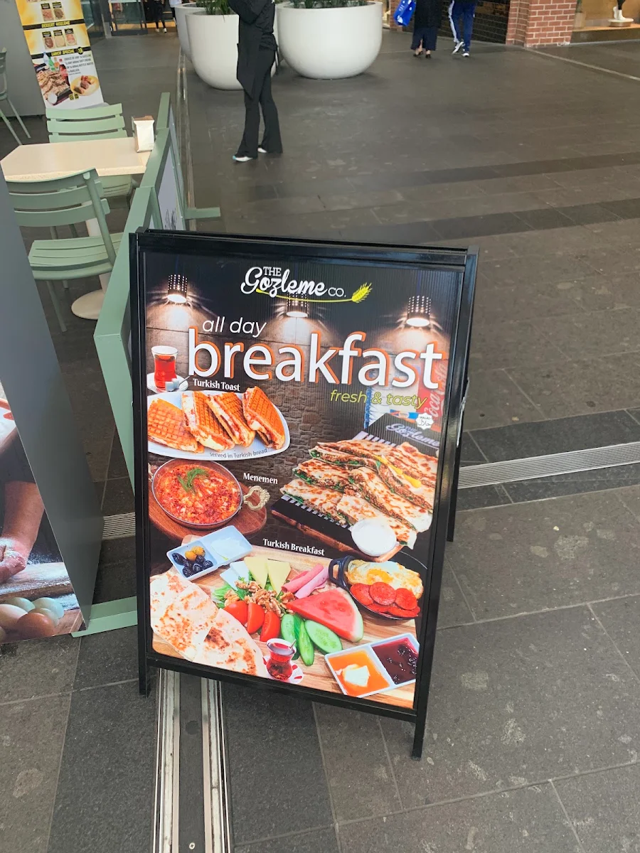 Menu, The Gozleme Co