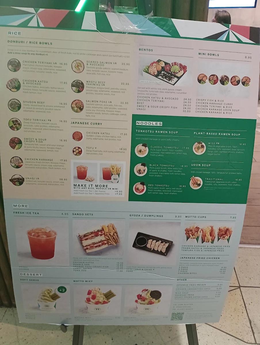 Menu, Motto Motto Japanese Kitchen - Garden City (Mt Gravatt)