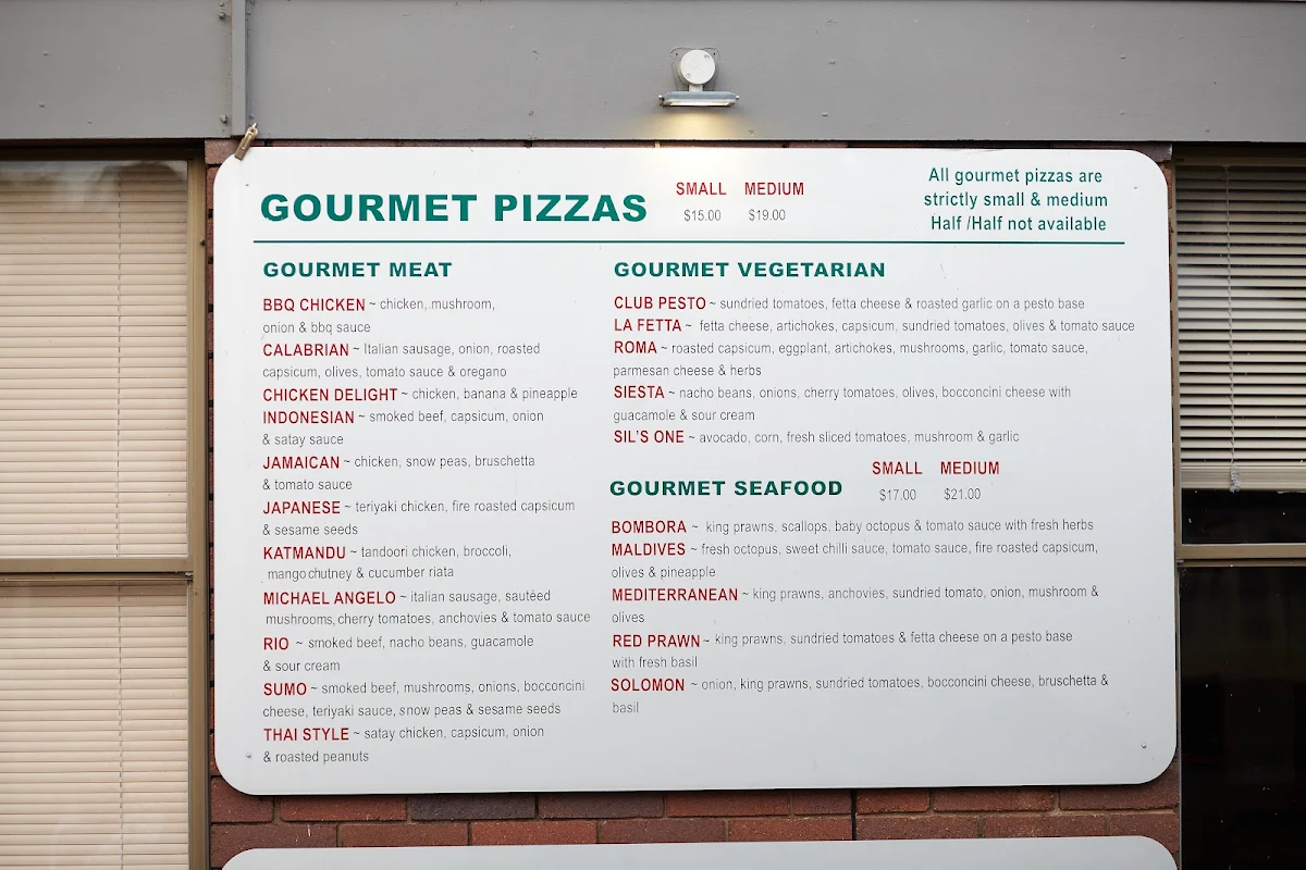Menu, JC's Pizza Harbord Freshwater
