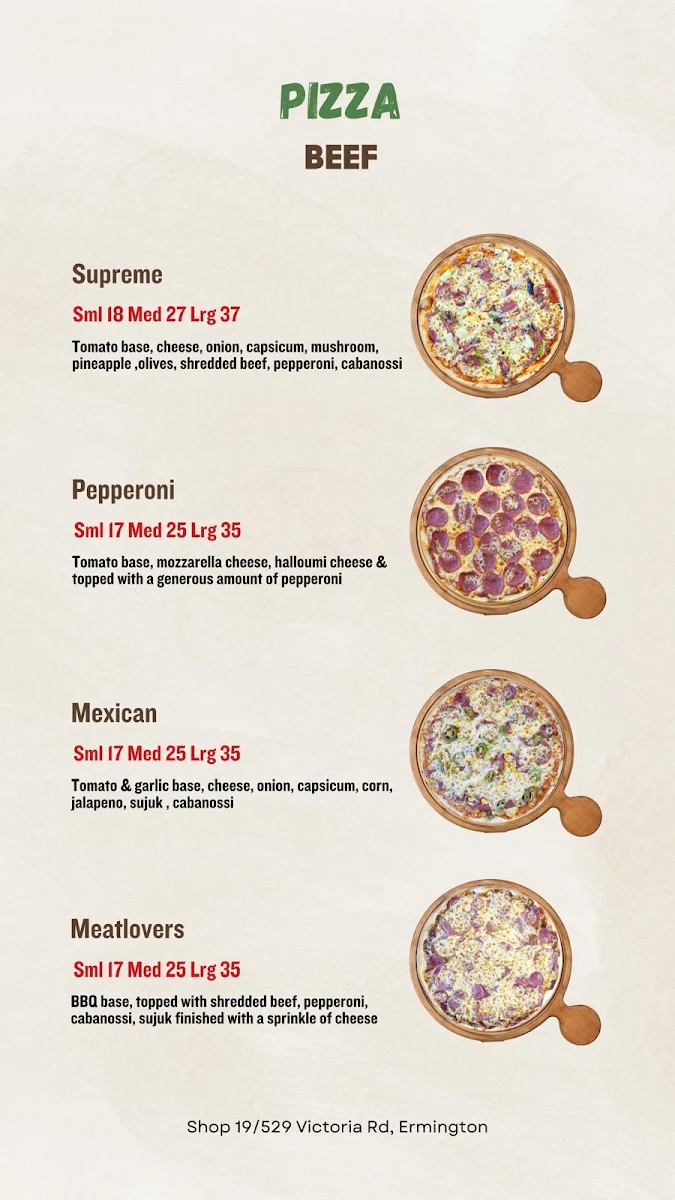 Menu, Jonah Manoosh