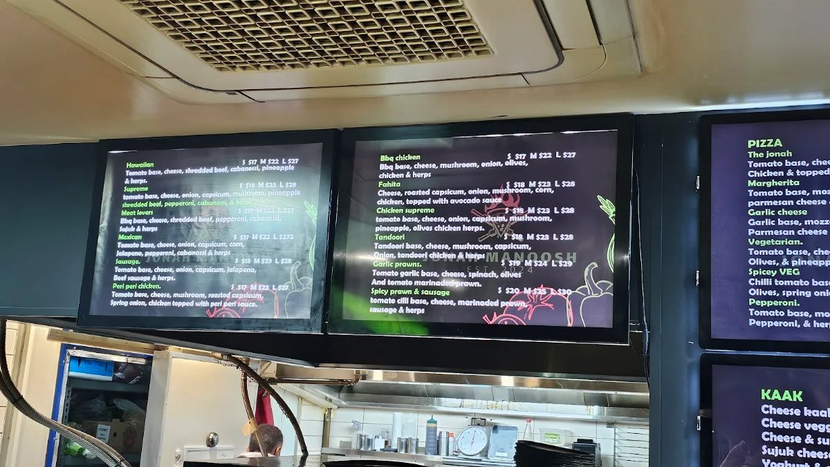 Menu, Jonah Manoosh