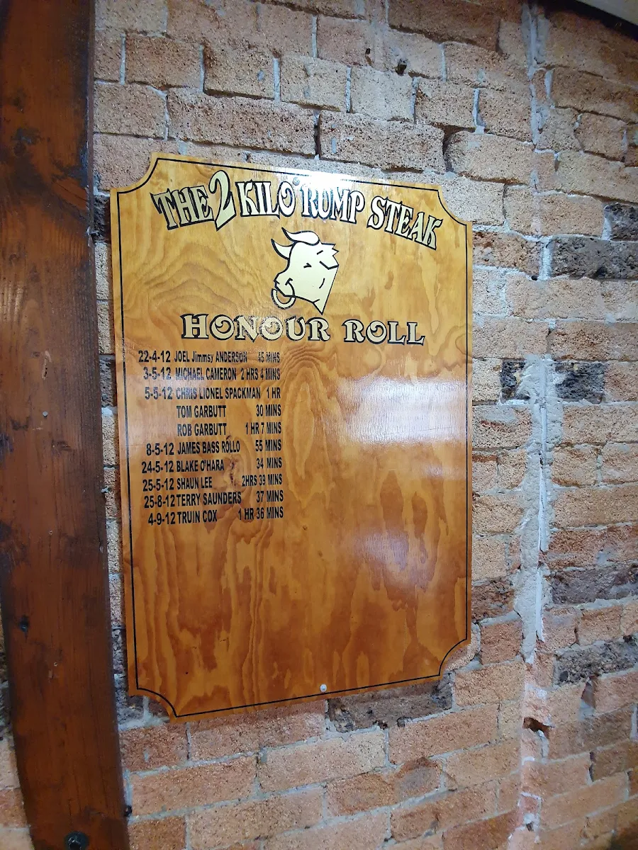 Menu, The Aussie Steak House