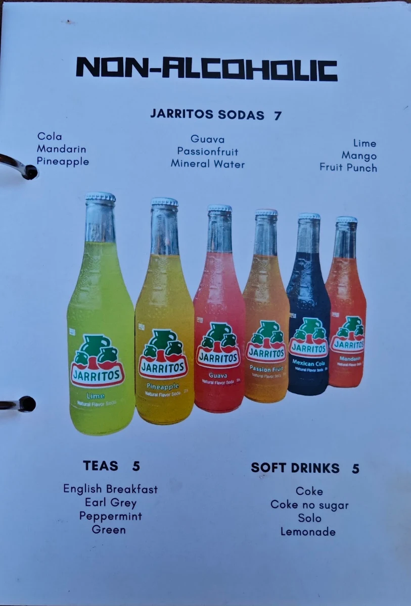 Menu, La Cabra Mexican - Mordialloc