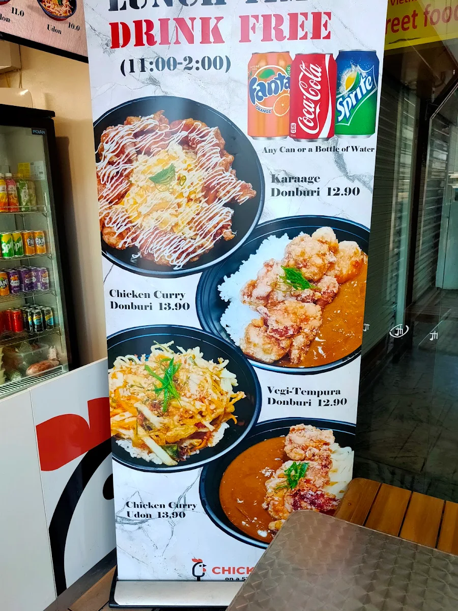 Menu, CHICKEN on a STICK