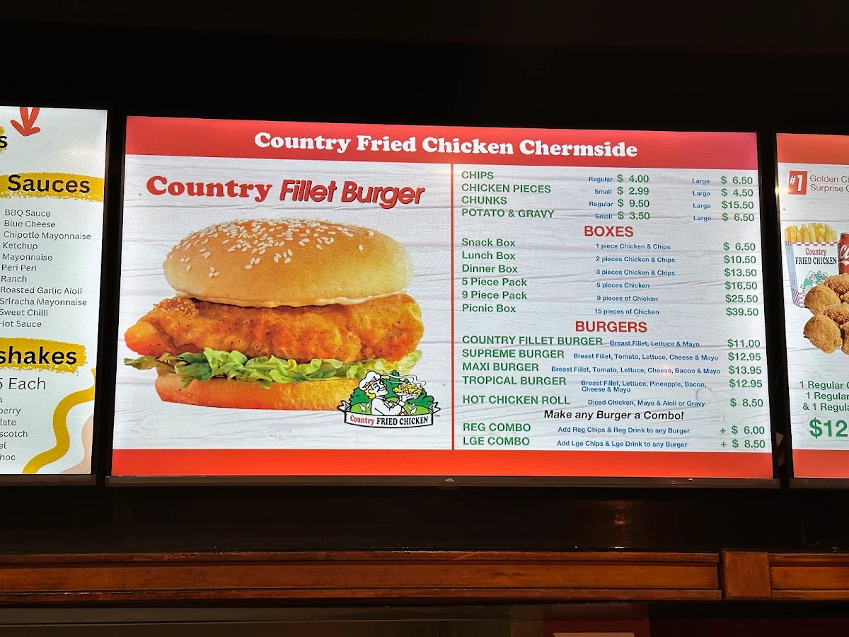 Menu, Mad Over Burgers & Wraps