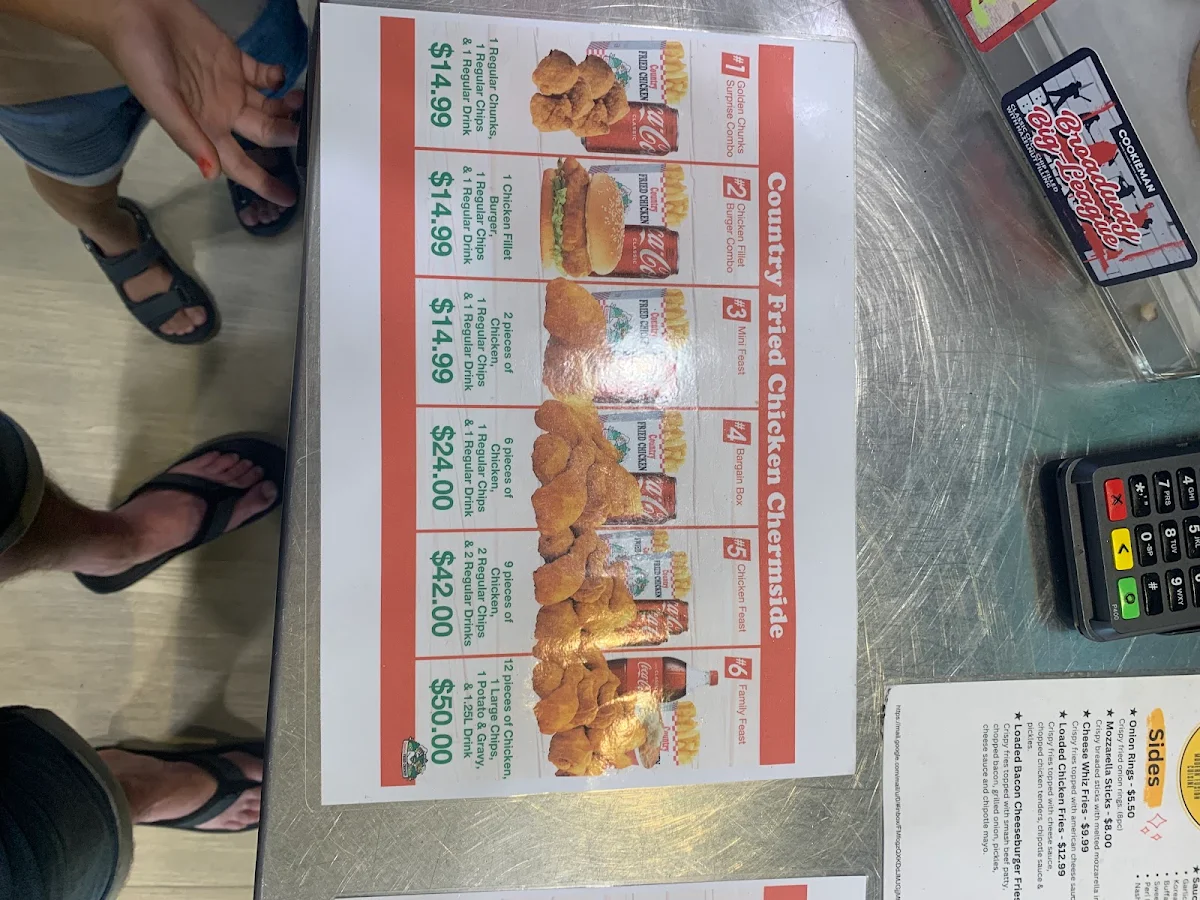 Menu, Mad Over Burgers & Wraps