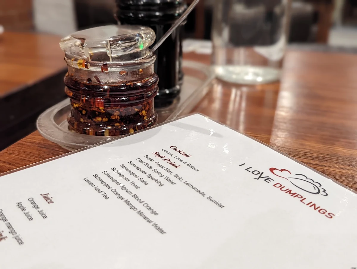 Menu, I Love Dumplings - Richmond