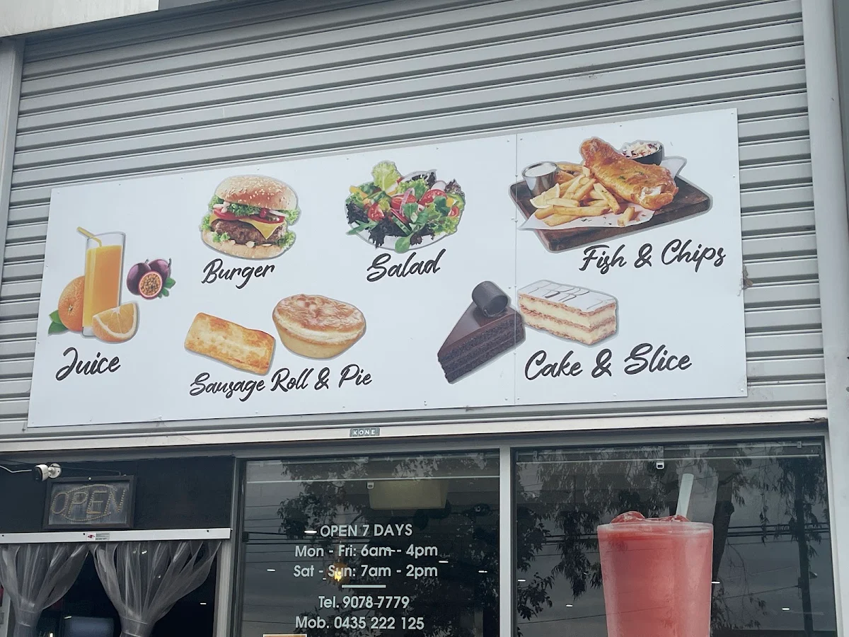 Menu, Sixty° Café
