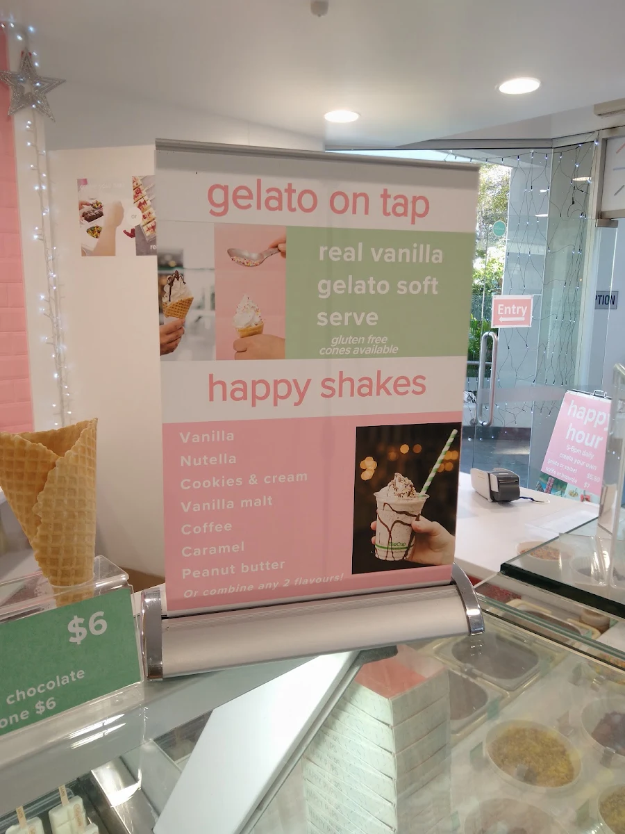Menu, Happy Pops Noosa