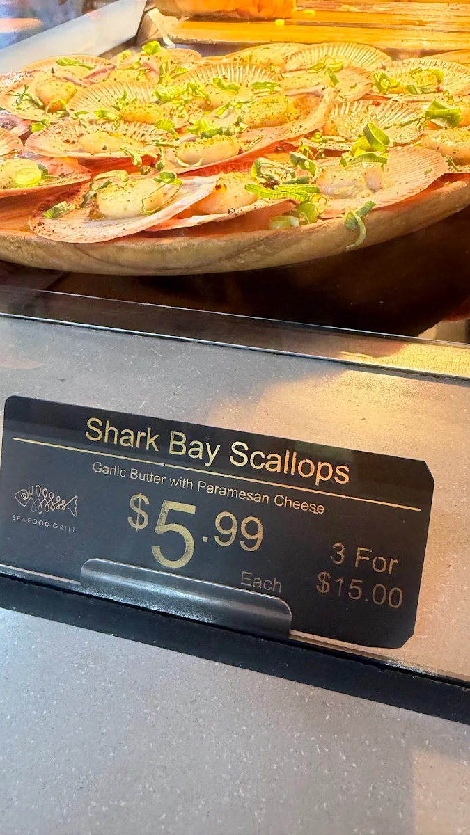 Menu, Seafood Grill