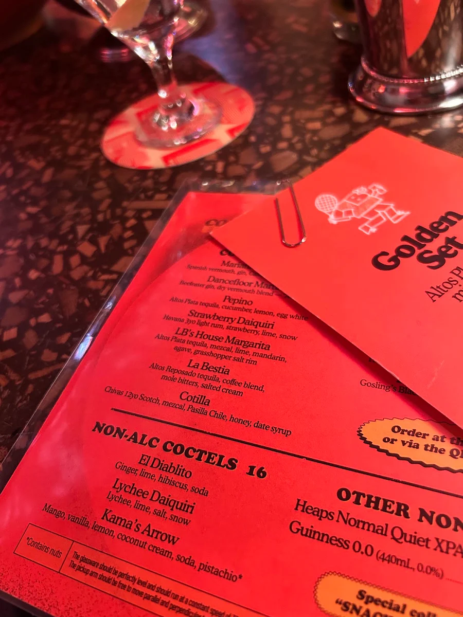 Menu, LB's Record Bar