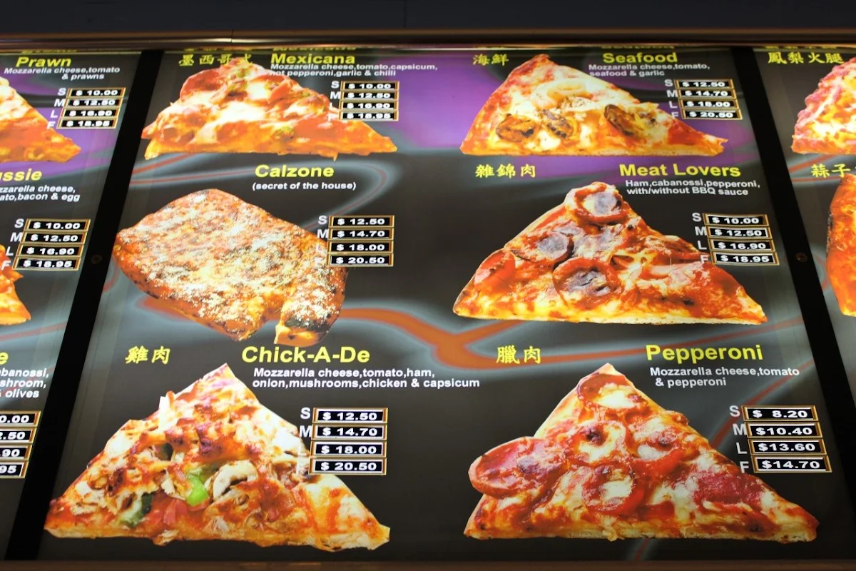 Menu, Mediterranean Pizzeria