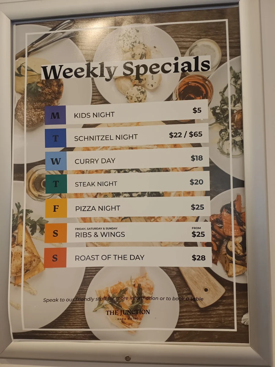 Menu, The Junction