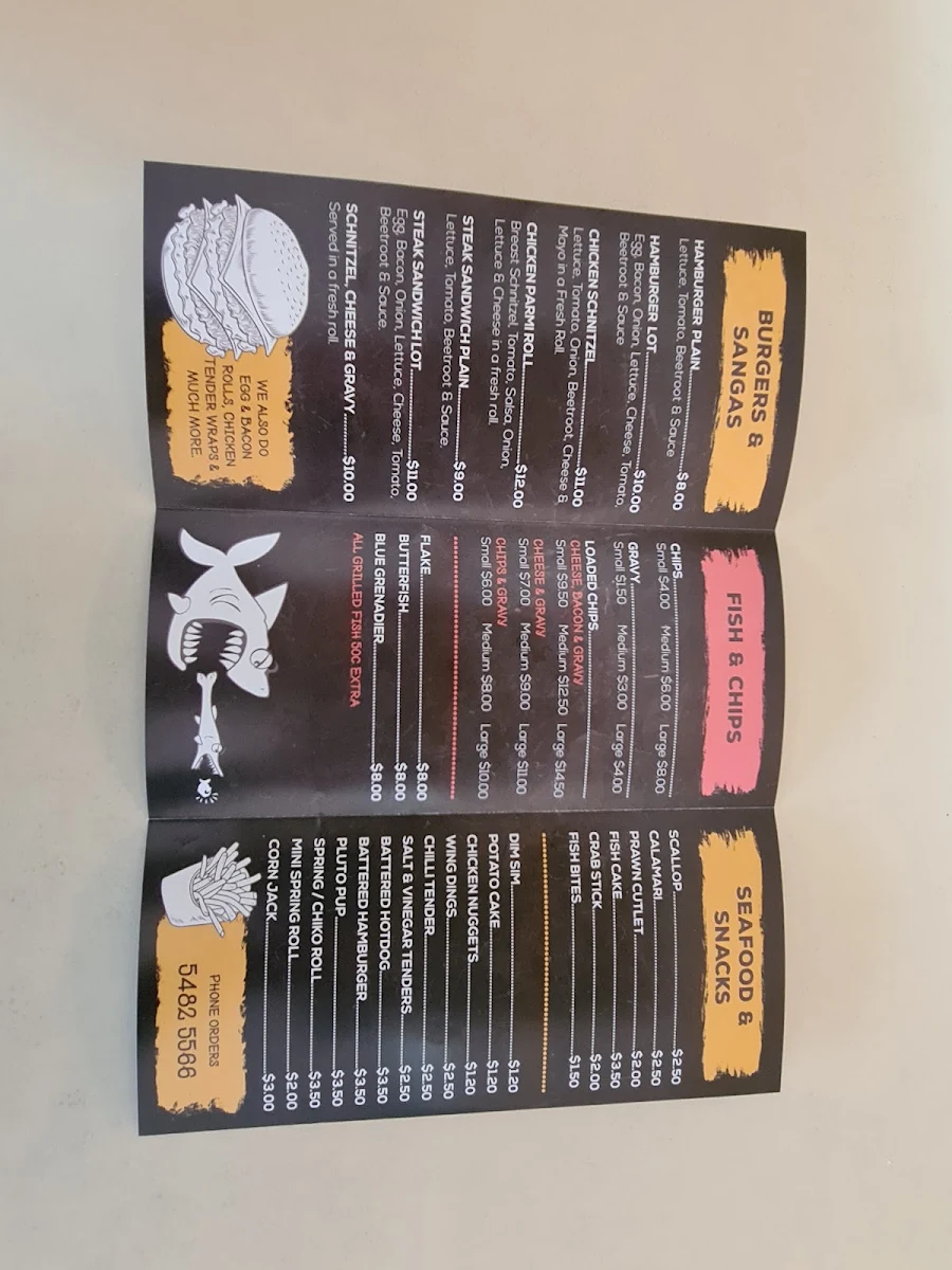 Menu, Westside Milkbar Take Away