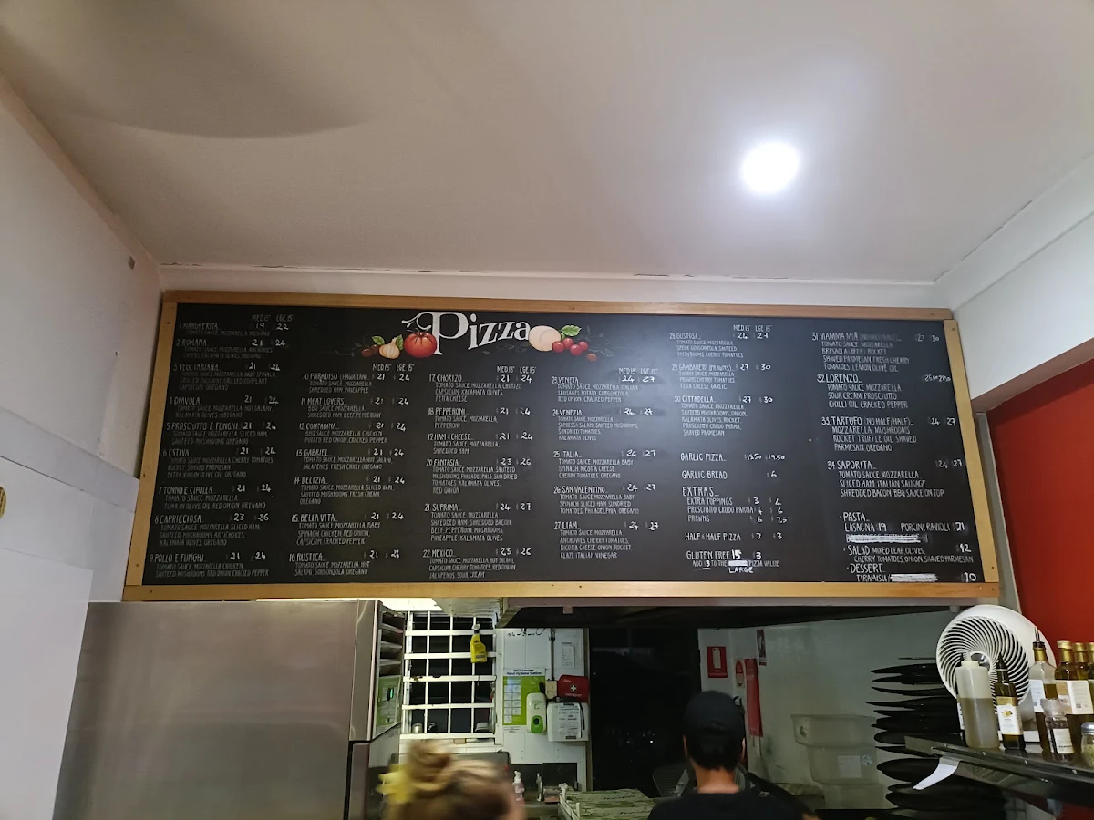 Menu, Pizza Cittadella