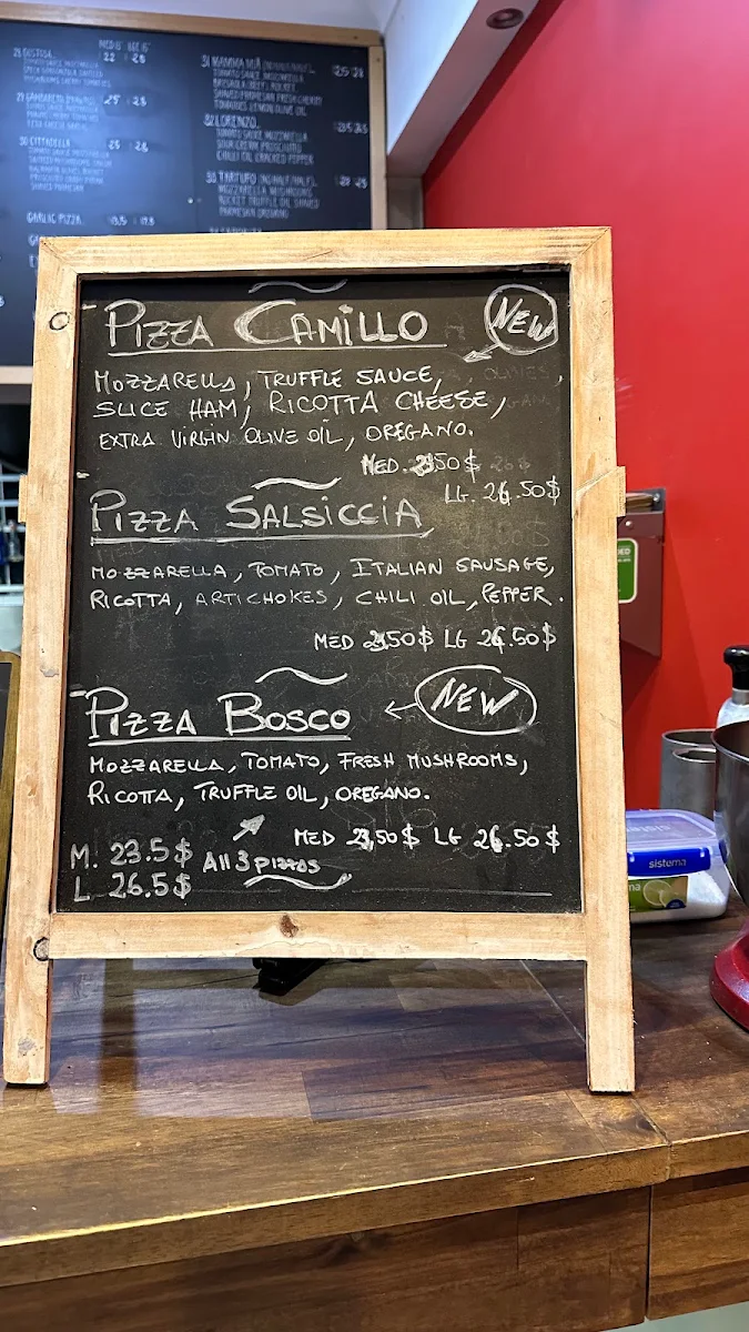 Menu, Pizza Cittadella