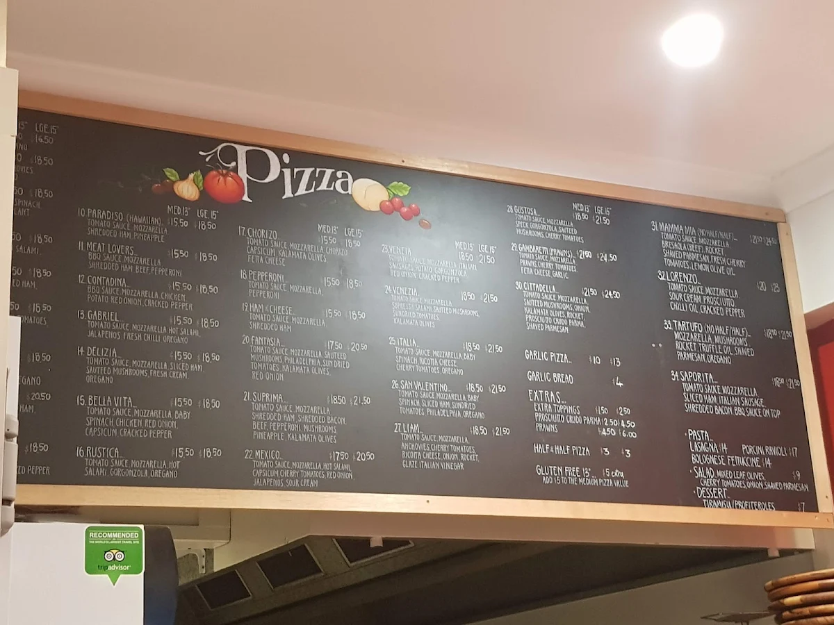 Menu, Pizza Cittadella