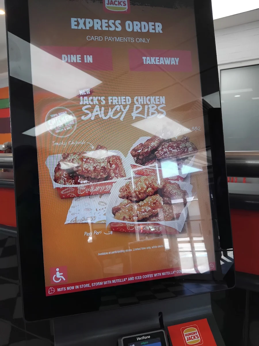 Menu, Hungry Jack's Burgers Clarkson