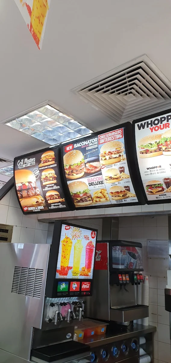 Menu, Hungry Jack's Burgers Clarkson