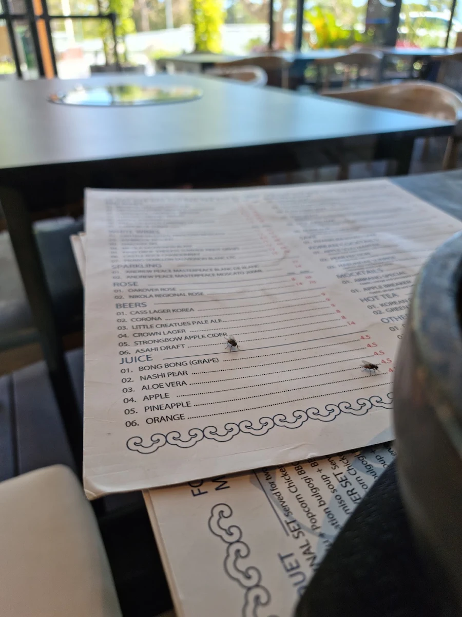 Menu, Arirang Korean BBQ