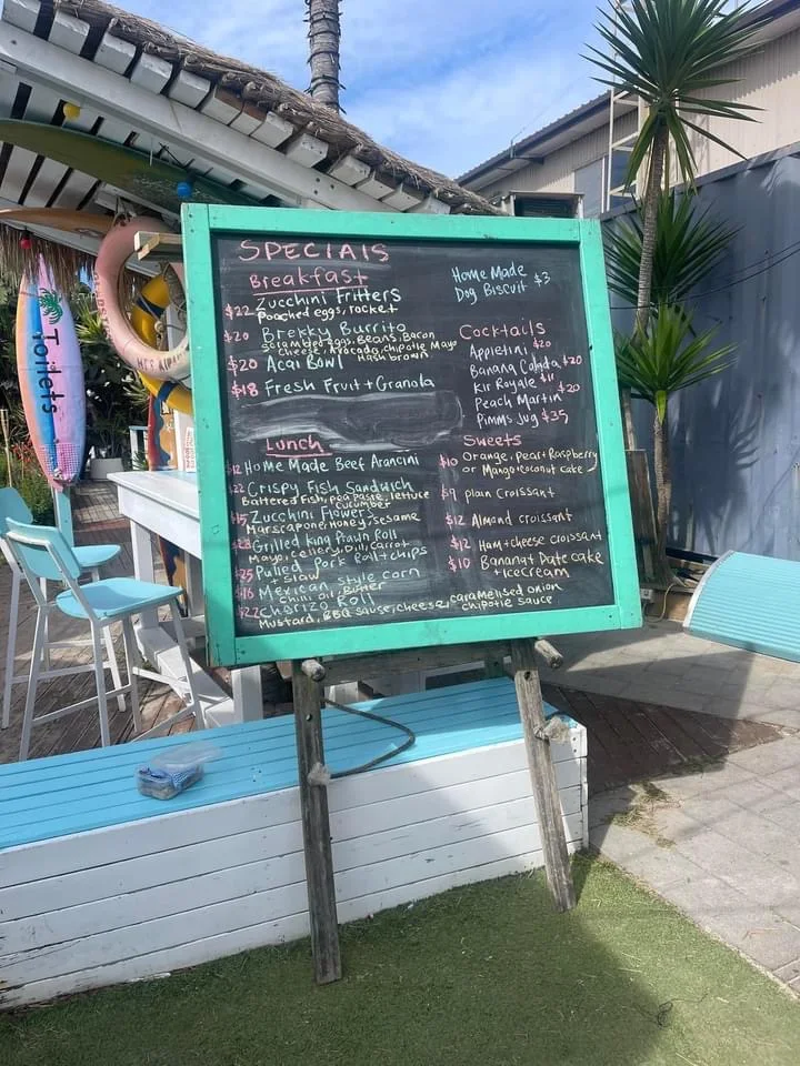 Menu, Cook @ Kurnell