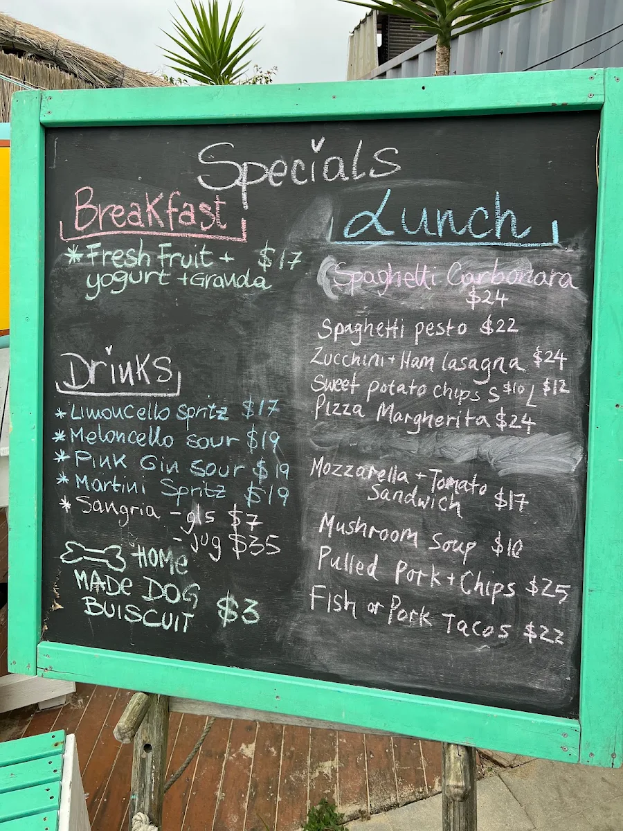 Menu, Cook @ Kurnell
