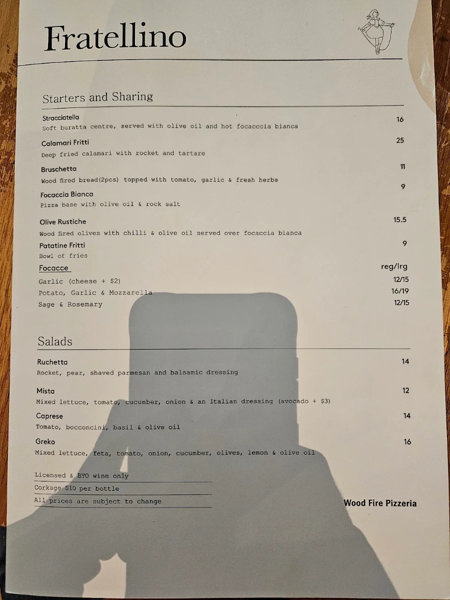 Menu, Fratellino - Richmond