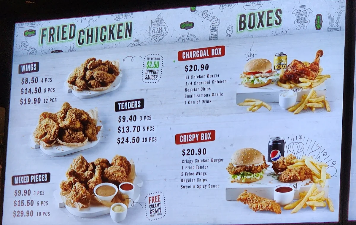 Menu, El Jannah Chicken Campbellfield