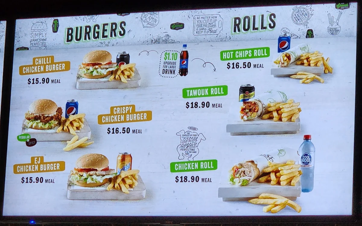 Menu, El Jannah Chicken Campbellfield