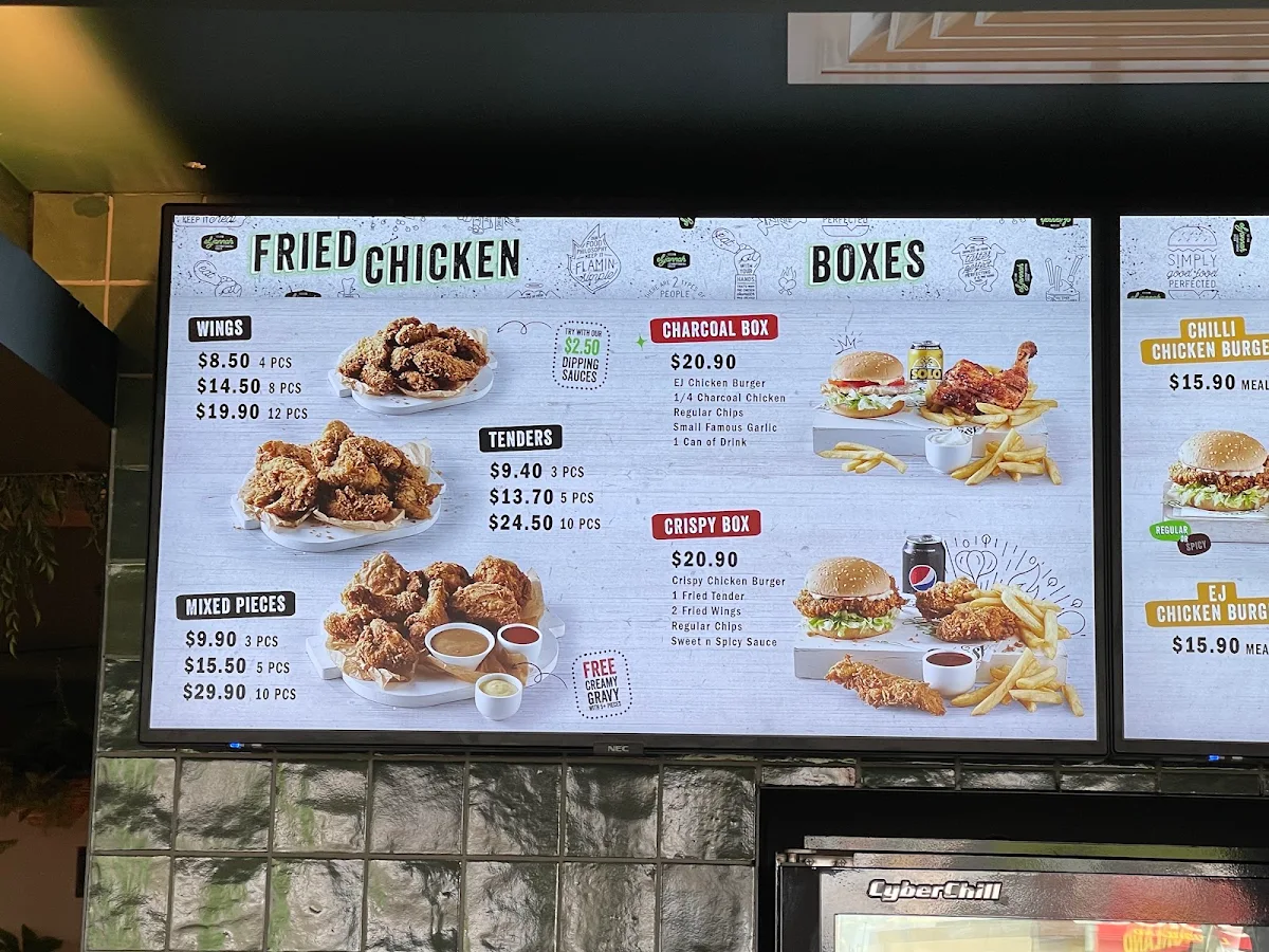 Menu, El Jannah Chicken Campbellfield