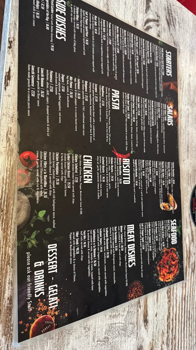 Menu, Marcellina Adelaide