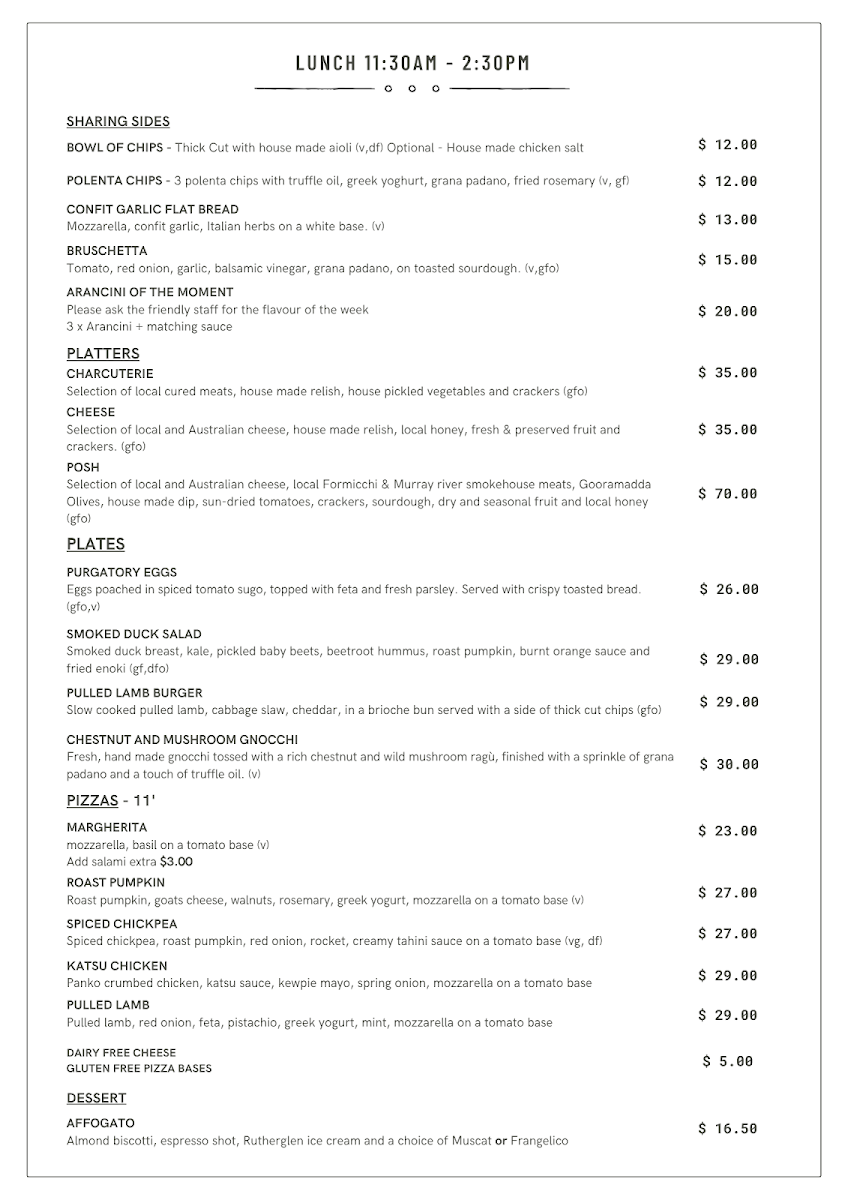 Menu photo 1