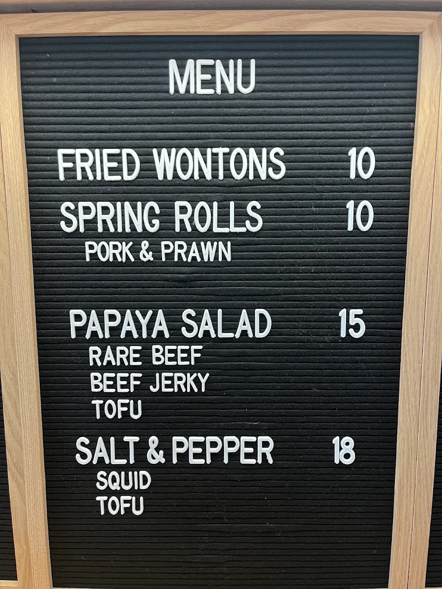 Menu, Thirstville Bottleshop & Bar