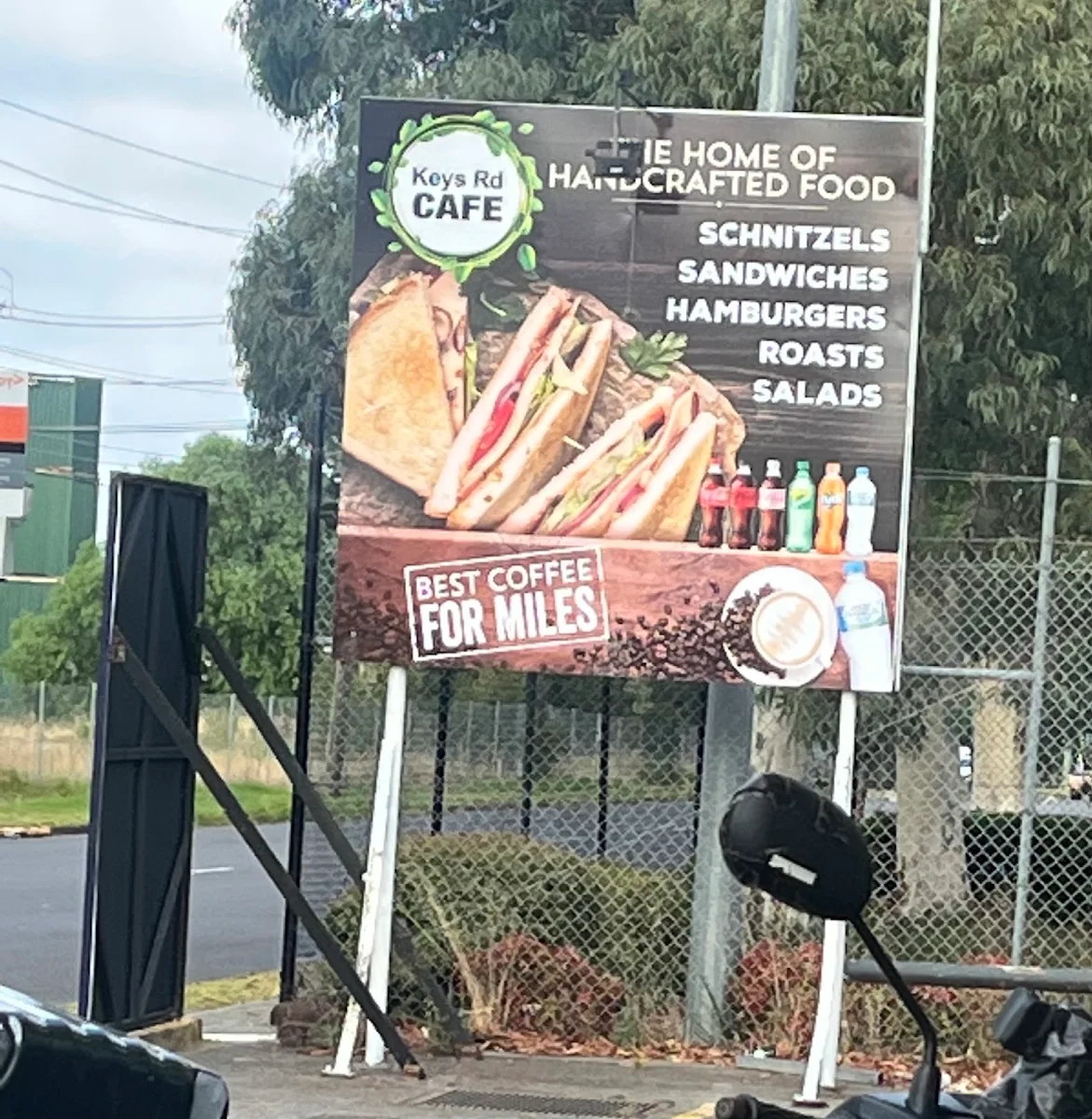 Menu, Keys Road Cafe
