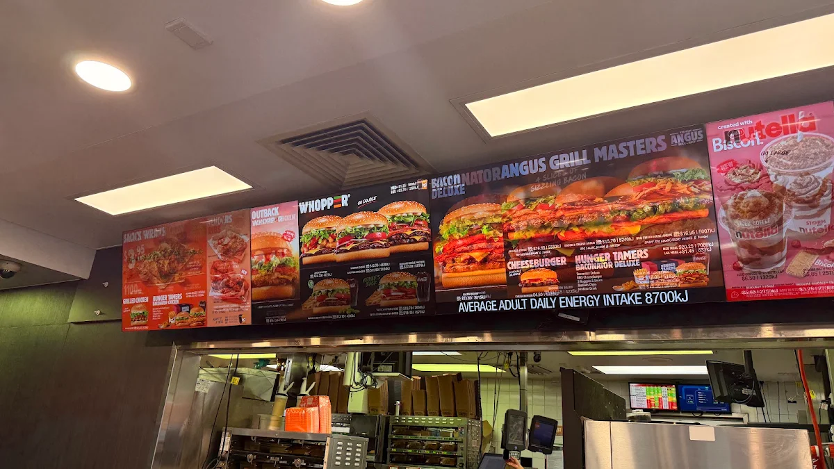 Menu, Hungry Jack's Burgers Hobart