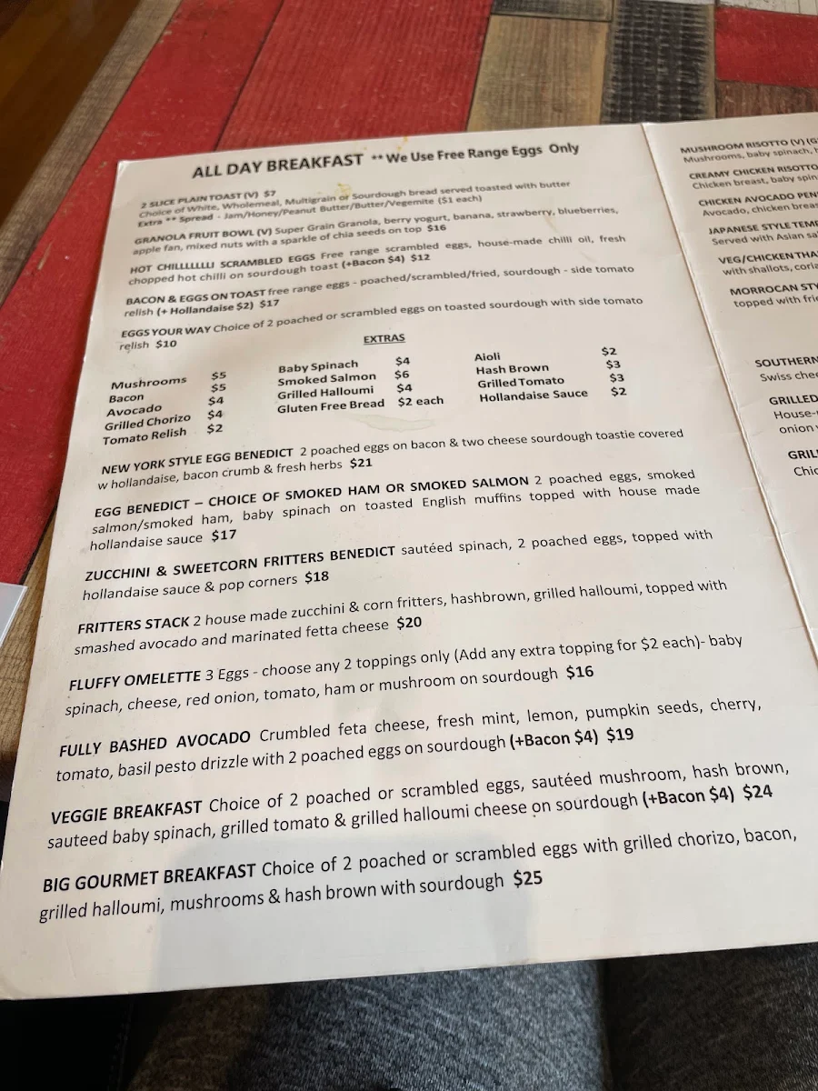 Menu, Cafe B2B Barrister To Barista By Jaffa