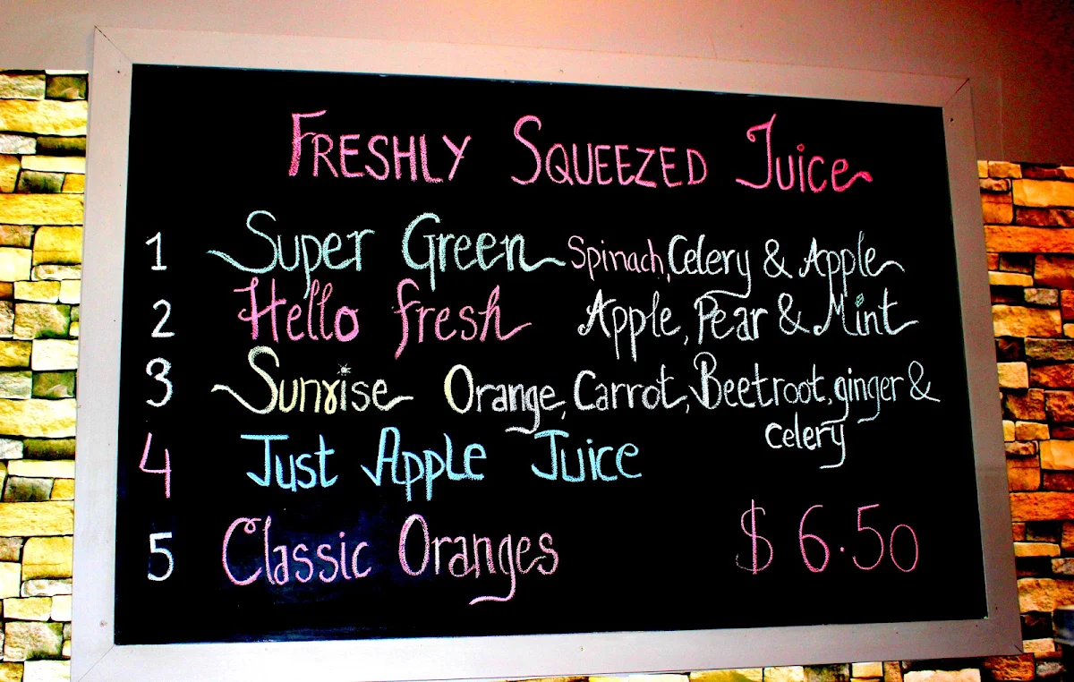 Menu, Cafe B2B Barrister To Barista By Jaffa