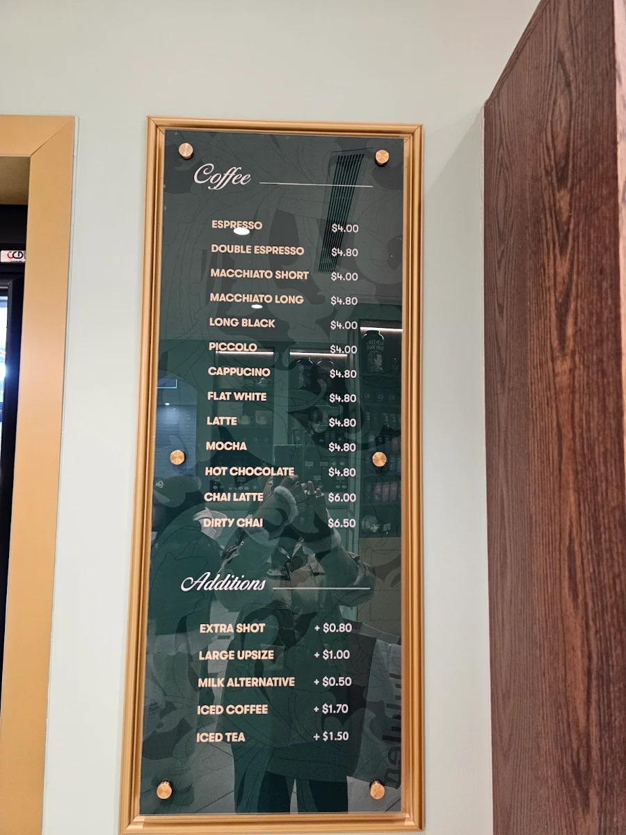 Menu, Hopetoun Tea Rooms est. 1892 (TM)