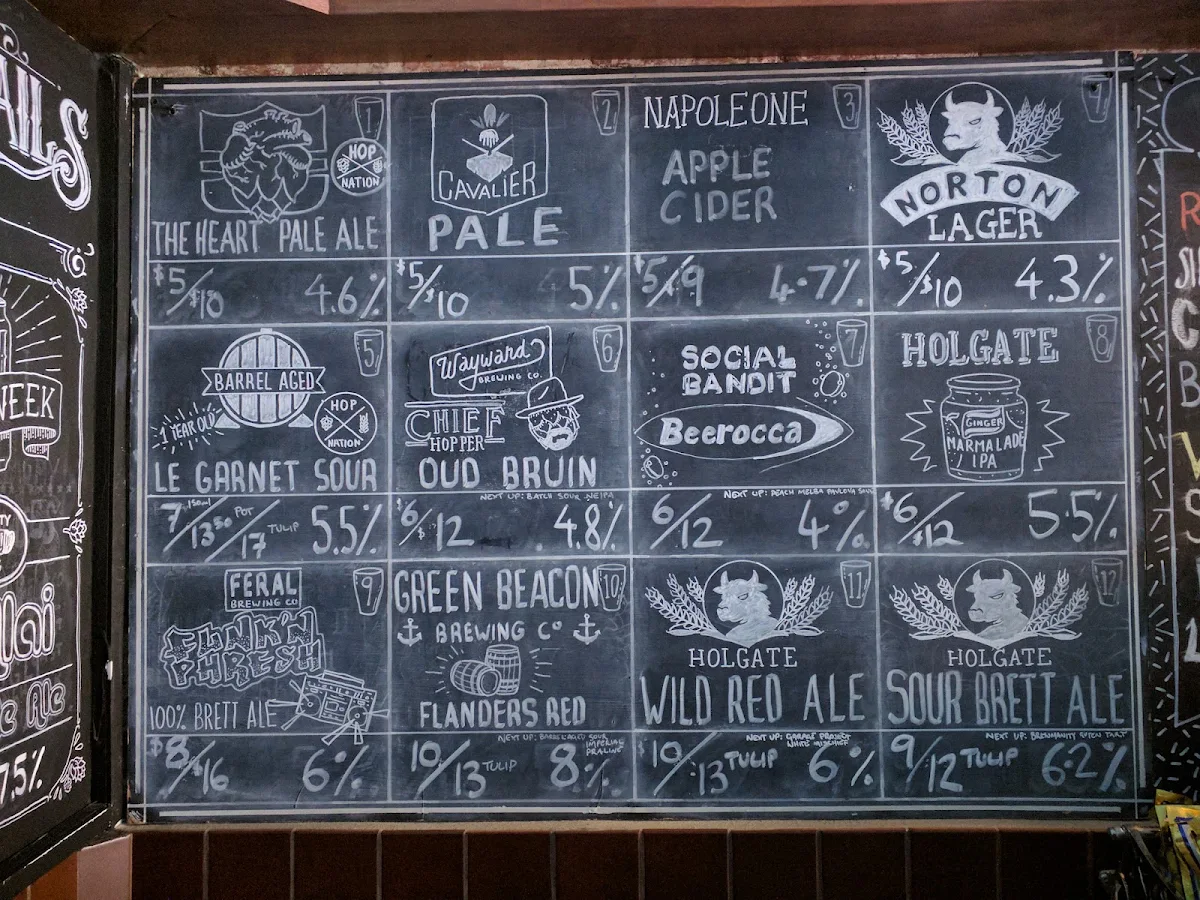 Menu, Bar Josephine
