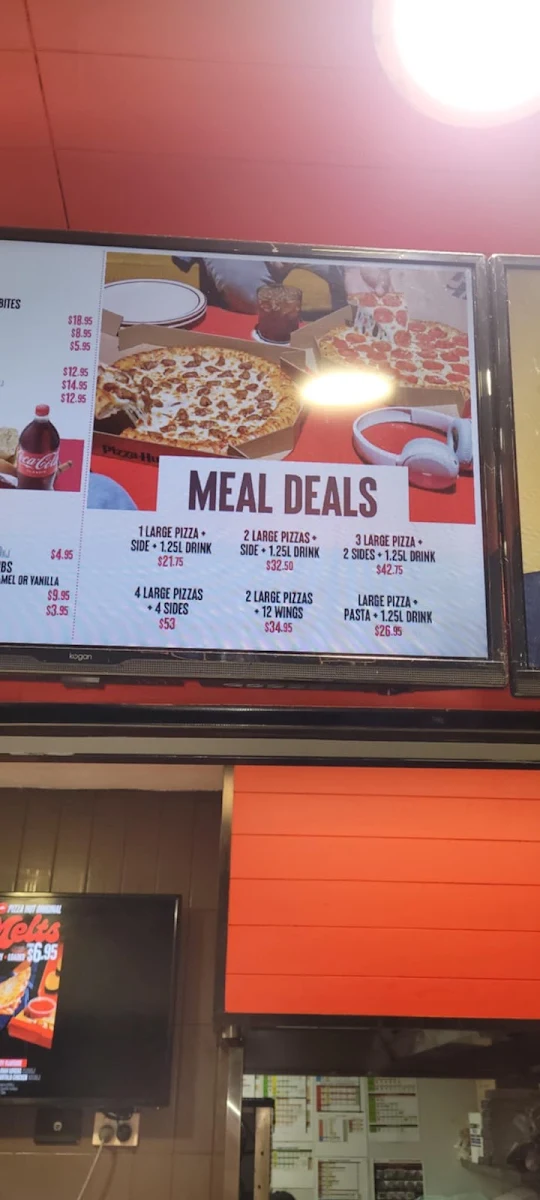 Menu, Pizza Hut Potts Point