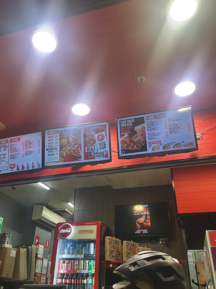 Menu, Pizza Hut Potts Point